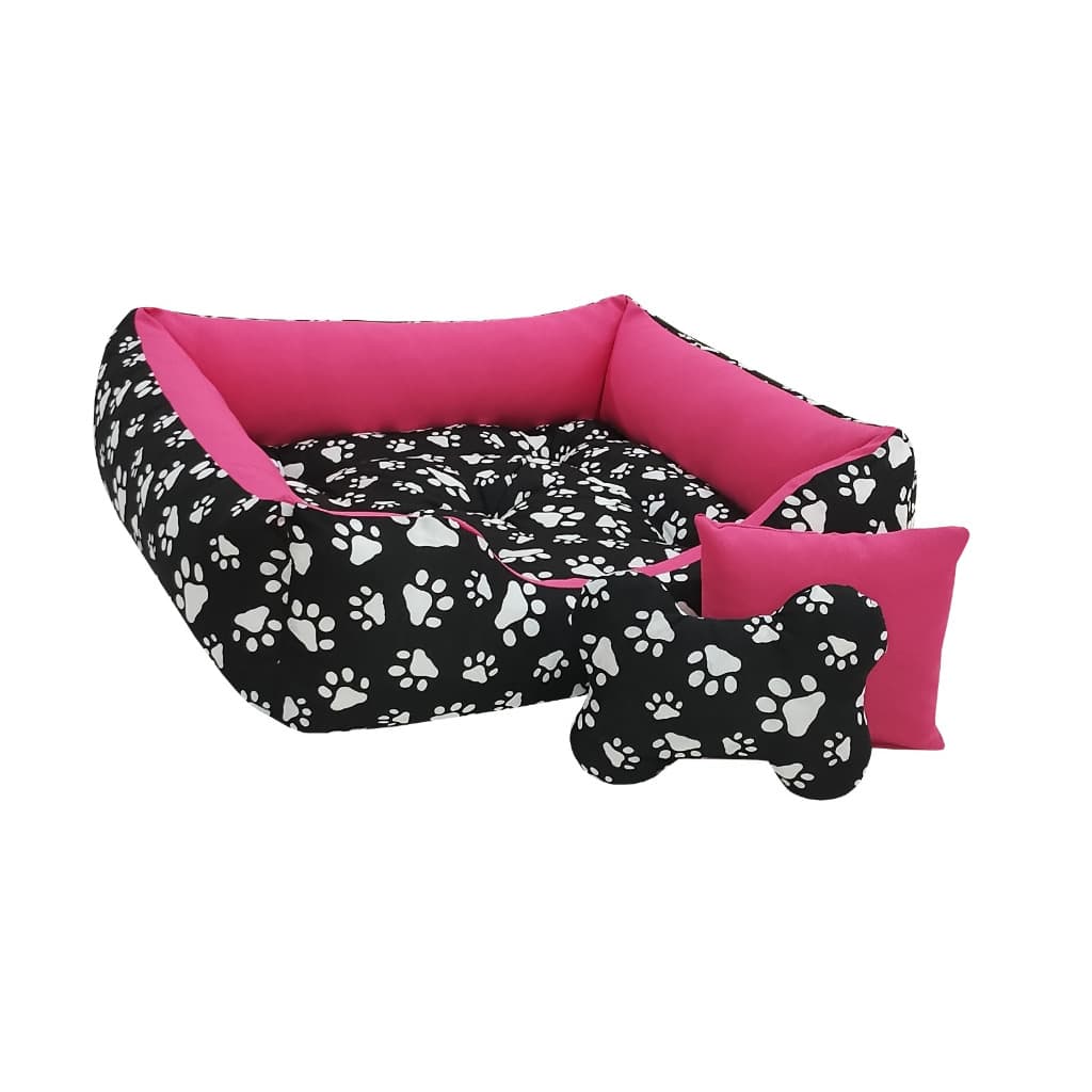 Cama Pet Para Cachorros Porte Grande 1,00x0,80 Com brinquedos que são almofadinhas