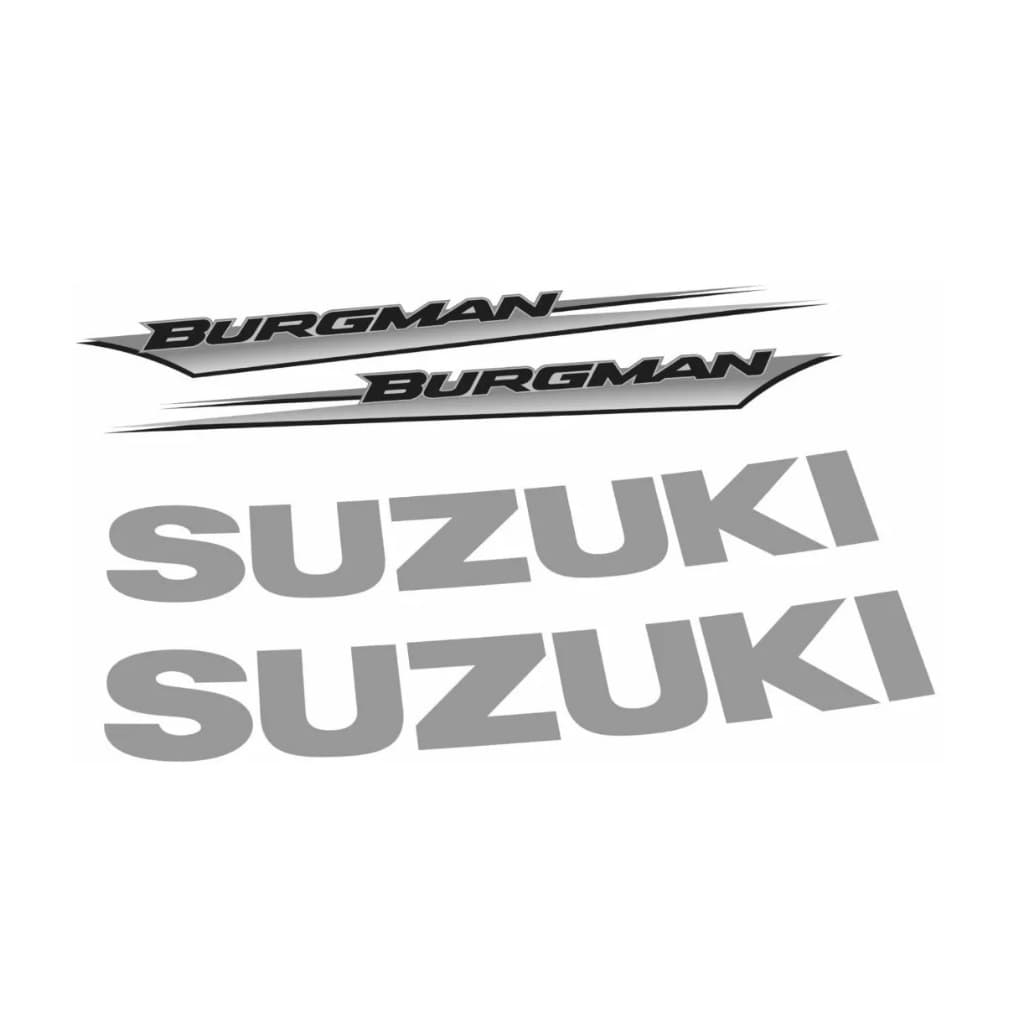 Kit Jogo Adesiva Compatível Burgman 125 08/09 Vermelha/Preta