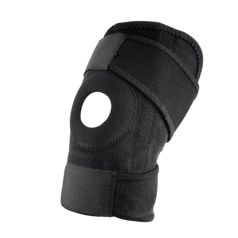 Joelheira Compressão Ortopédica Reforçada Neoprene Preta  Estabilizadora Fisitoterapia