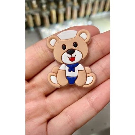 Aplique Emborrachado Urso Marinheiro 10 unidades Tam 3,5cm