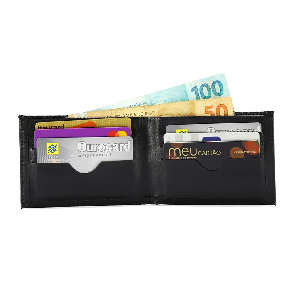 Carteira Carteirinha Masculina Slim Documentos e Cartões Pocket Portátil Confort Moderna homem Bolsa