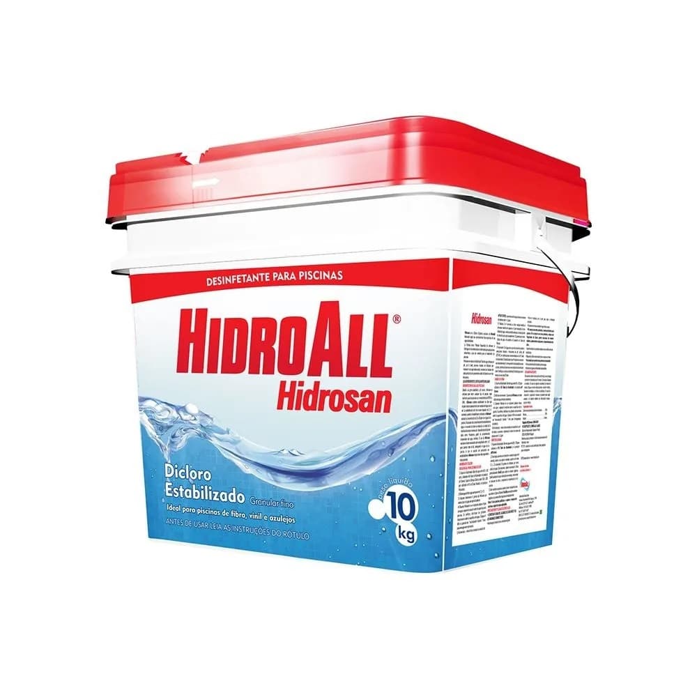 Cloro Granulado Hidrosan Plus Estabilizado 10kg Hidroall