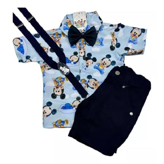 Conjunto Temático Mickey Baby Luxo Festa