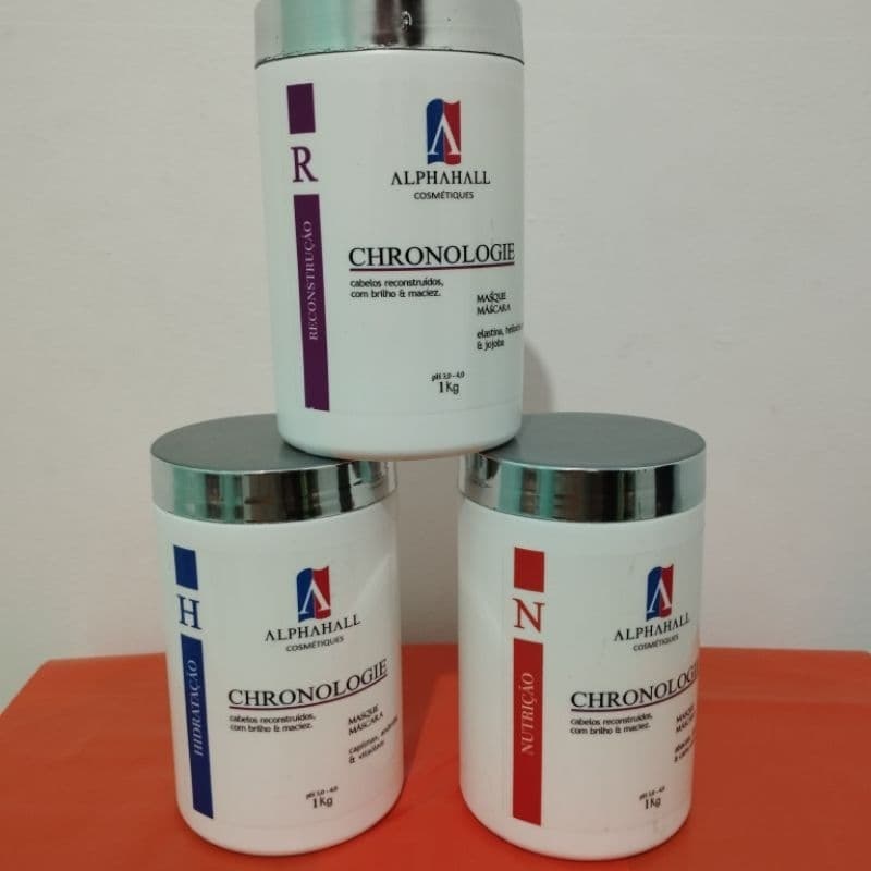 kit cronograma capilar profissional 3 passos  1kg