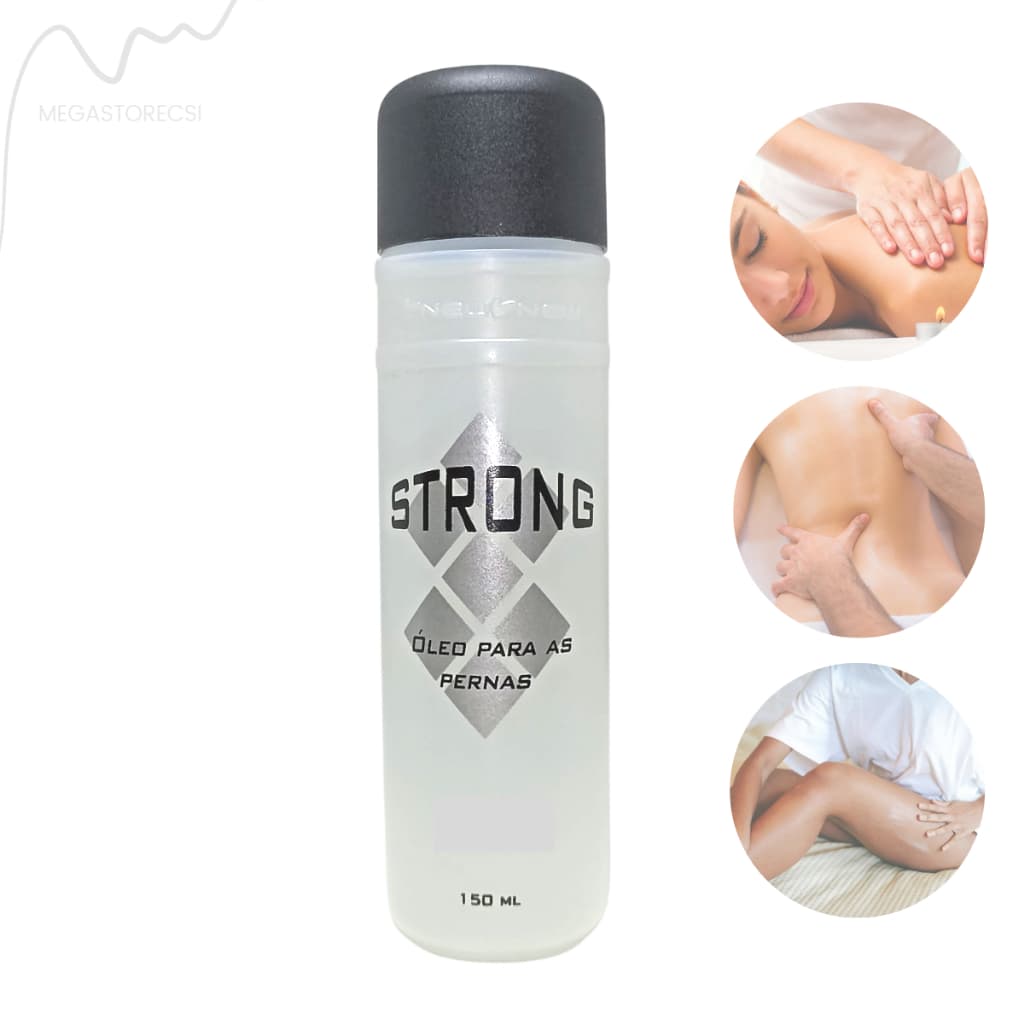 Óleo de Pernas Original Strong Dores Cansaço na Perna Massagem Relaxante Previne Estrias