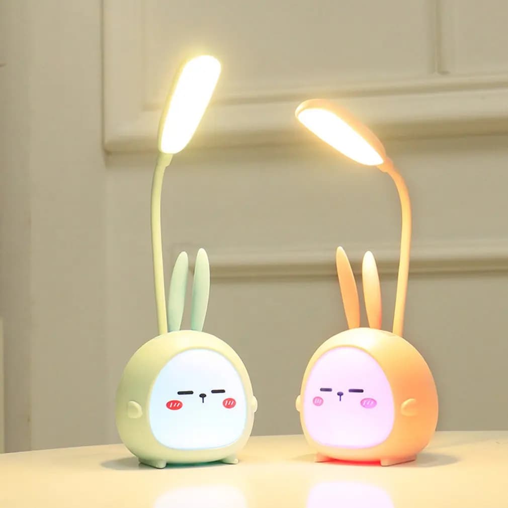 Luminária Mesa Led Para Quarto Crianca Articulavel Bateria