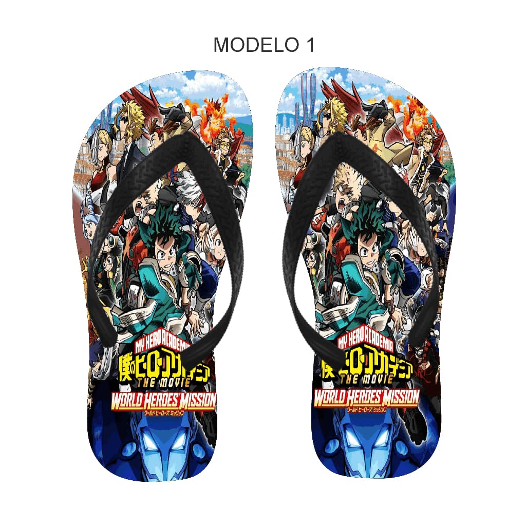 Chinelo My Hero Academia Masculino e Feminino Vários Modelos