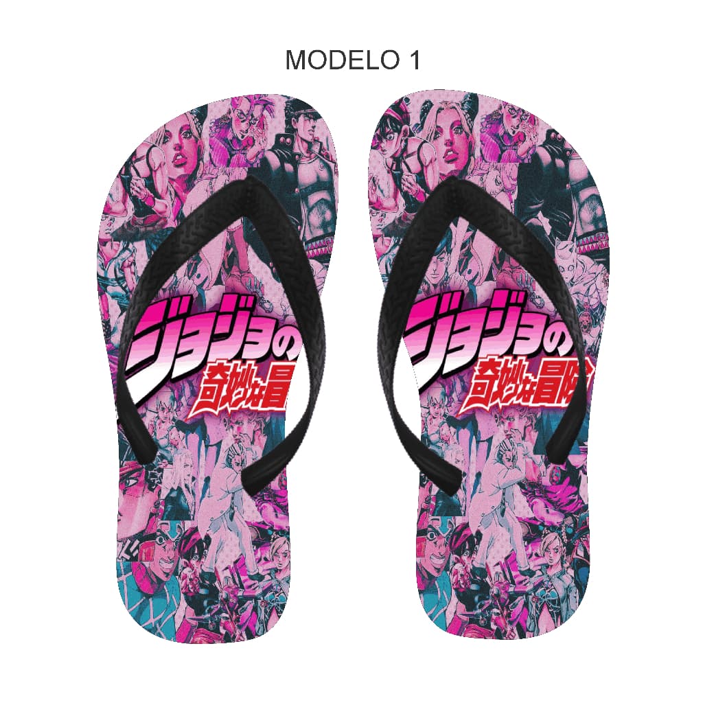 Chinelo JoJo's Bizarre Adventure Masculino e Feminino Varios Modelos