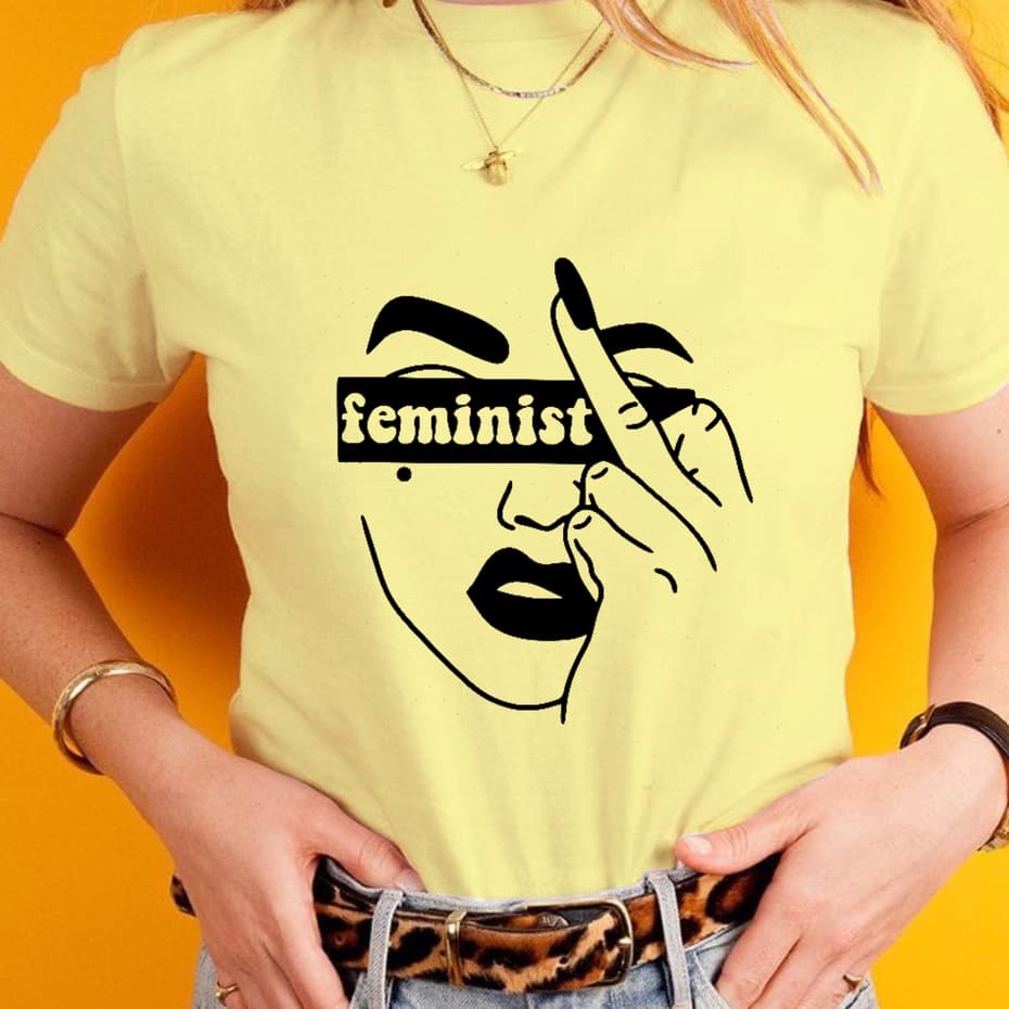 blusa tshirt estilosa girl power, feminista empoderada , blusa básica plus size, rosa babylook