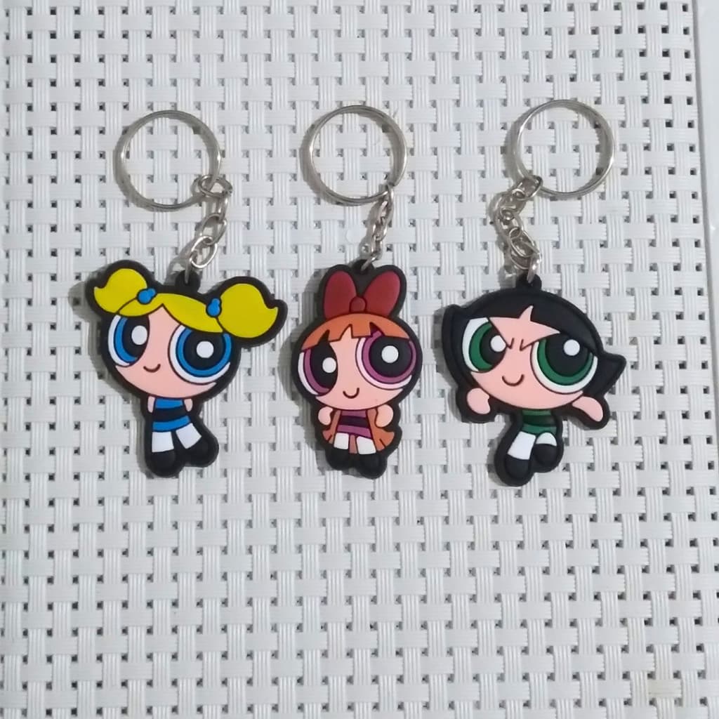 Chaveiro emborrachado as meninas super poderosas