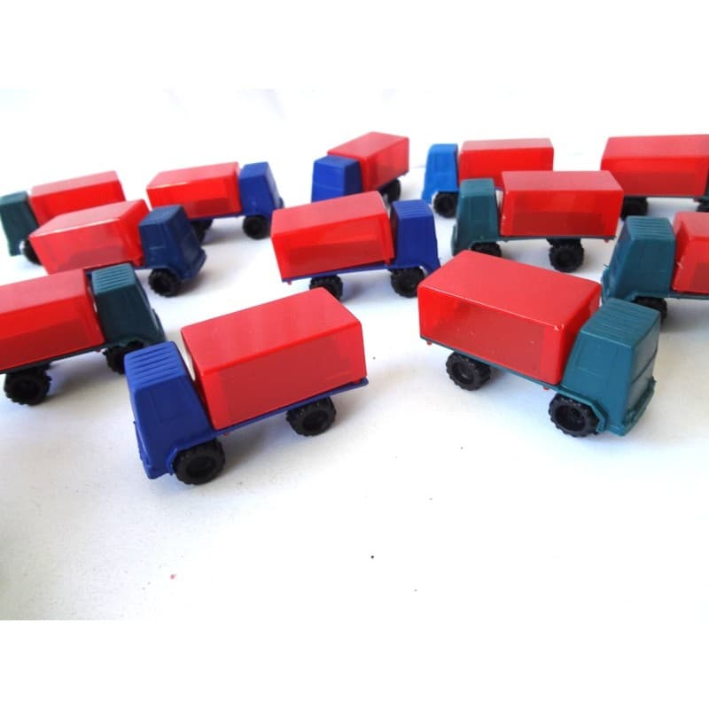 12 Miniaturas caminhão carretinha cores sortidas
