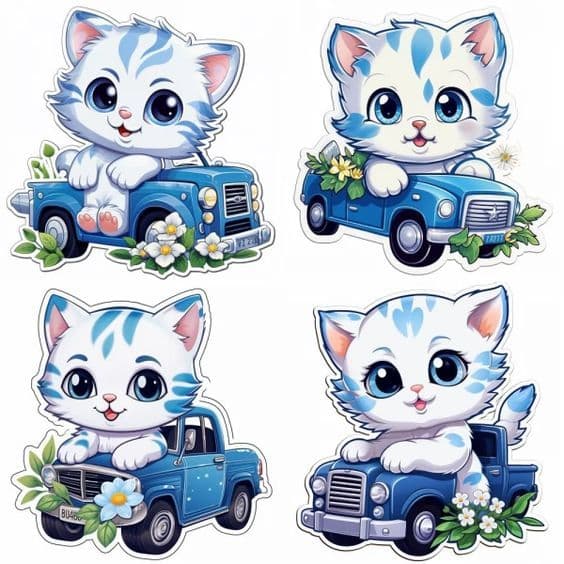 4 Apliques termocolante para roupas aplicado com ferro de passar roupas gatinho 7 cm
