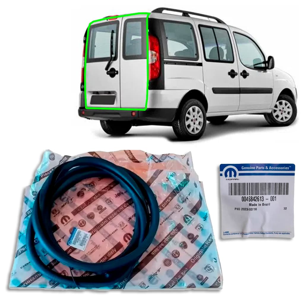 BORRACHA PORTA TRASEIRA DOBLO 2002 A 2021 ORIGINAL
