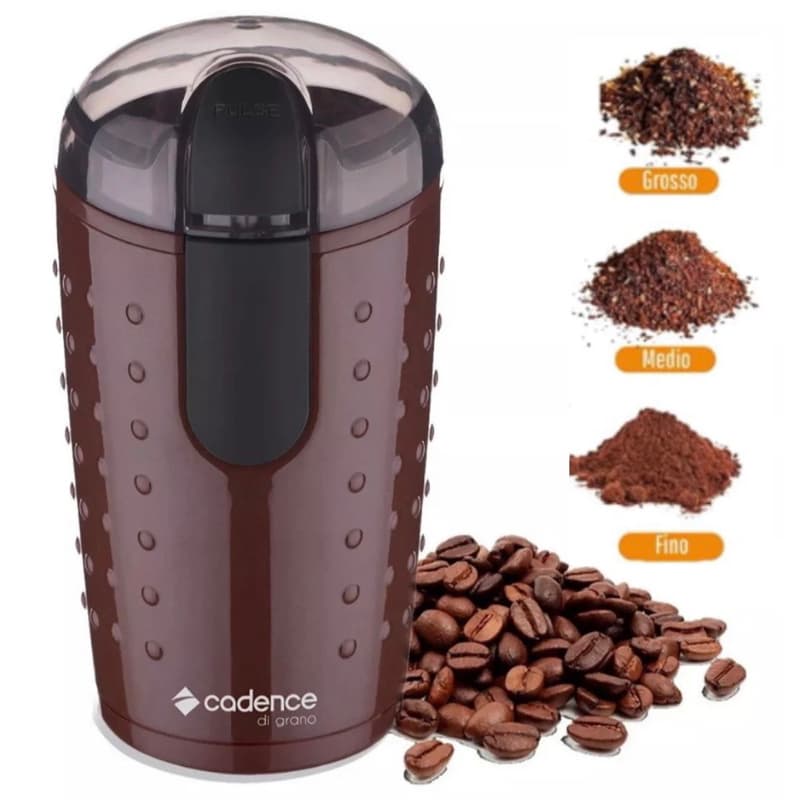 Moedor de Grão e Café Elétrico e Portátil Versátil MDR302 Di Grano Cadence 110v ou 220v Graos