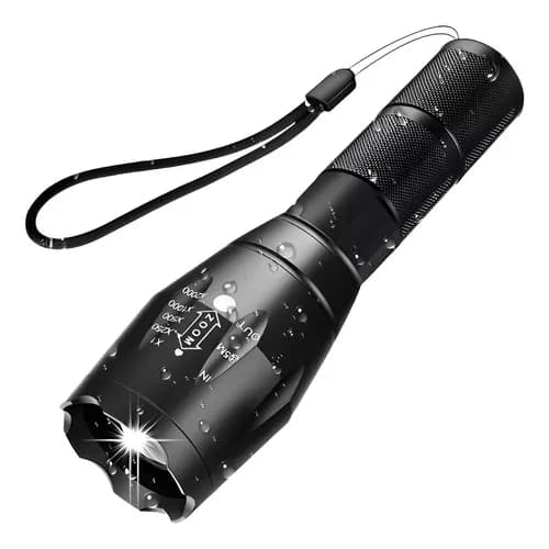 Lanterna X900 Tática com Zoom Militar Profissional Recarregável Aventura na selva