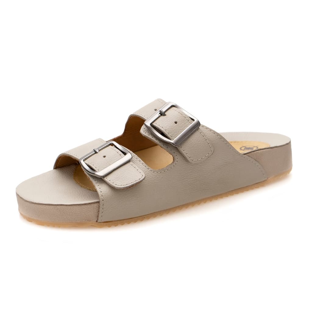 Sandalia slide papete Bkn feminina de couro legitimo lançamento envio rapido