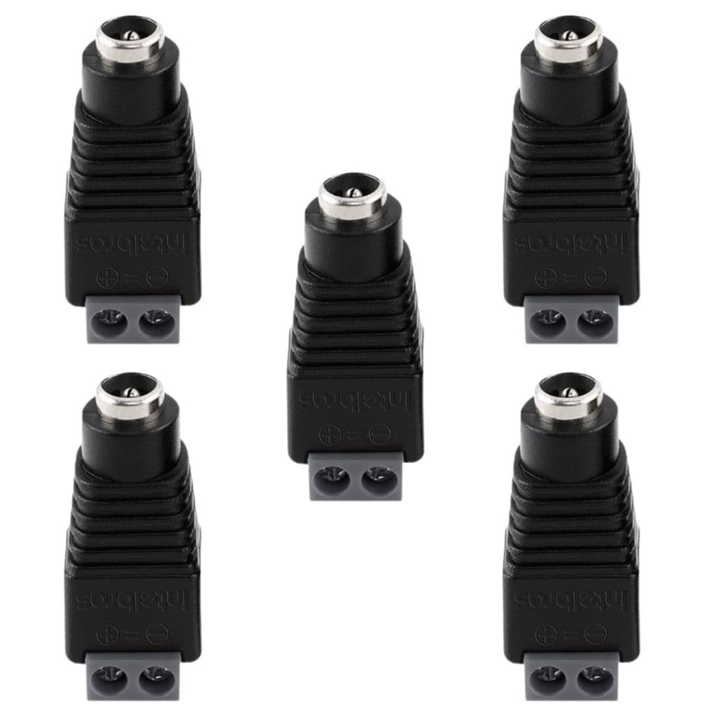 Conector Plug Adaptador P4 Femea Kit 5 Unidades Conex1000 Intelbras Unidades Cftv Cameras Vigilancia