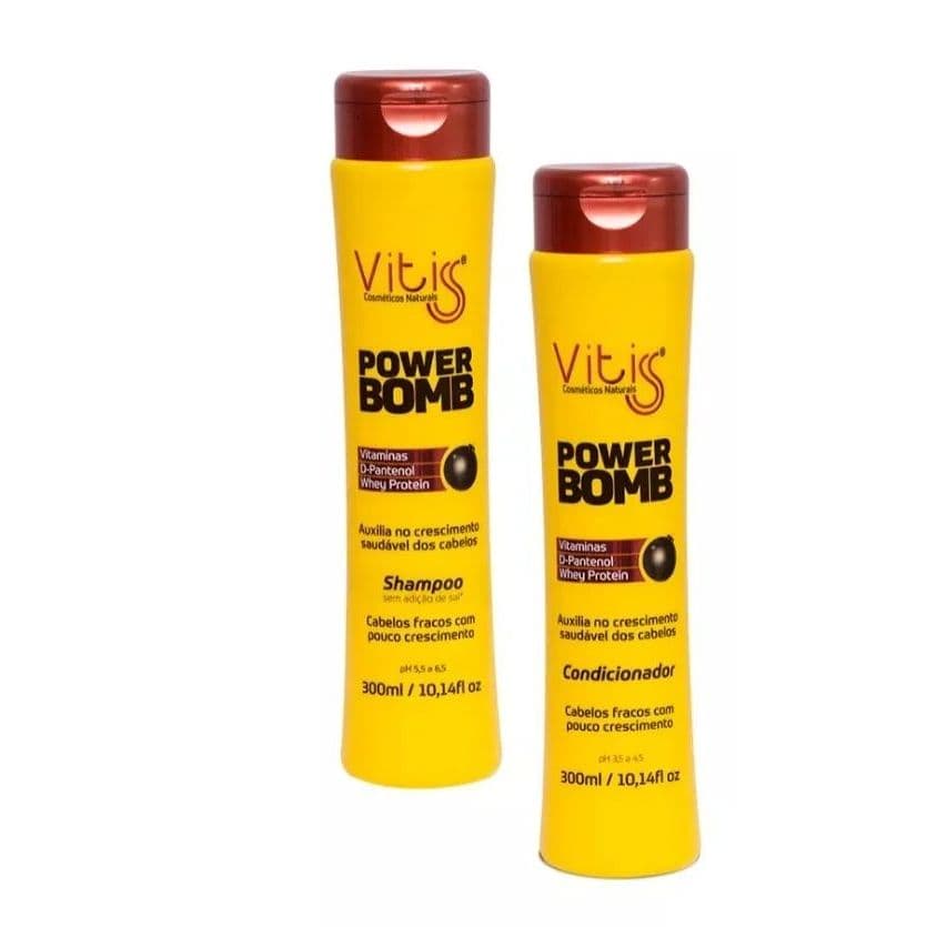 Kit Power Bomb Shampoo 300 ml + Condicionador 300 ml - Vitiss Cosméticos