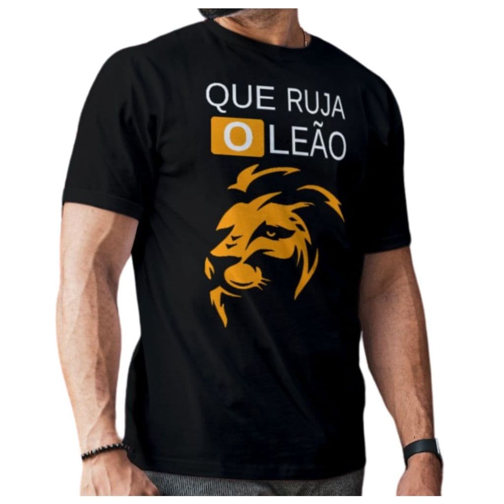 Camiseta Gospel Que Ruja O leão Camisa Cristã Evangélica