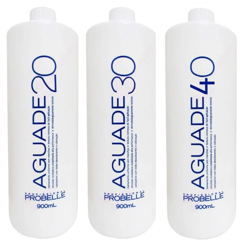 Água Oxigenada de 20 / 30 / 40 Volumes 900ml Probelle ( somente 1 und )