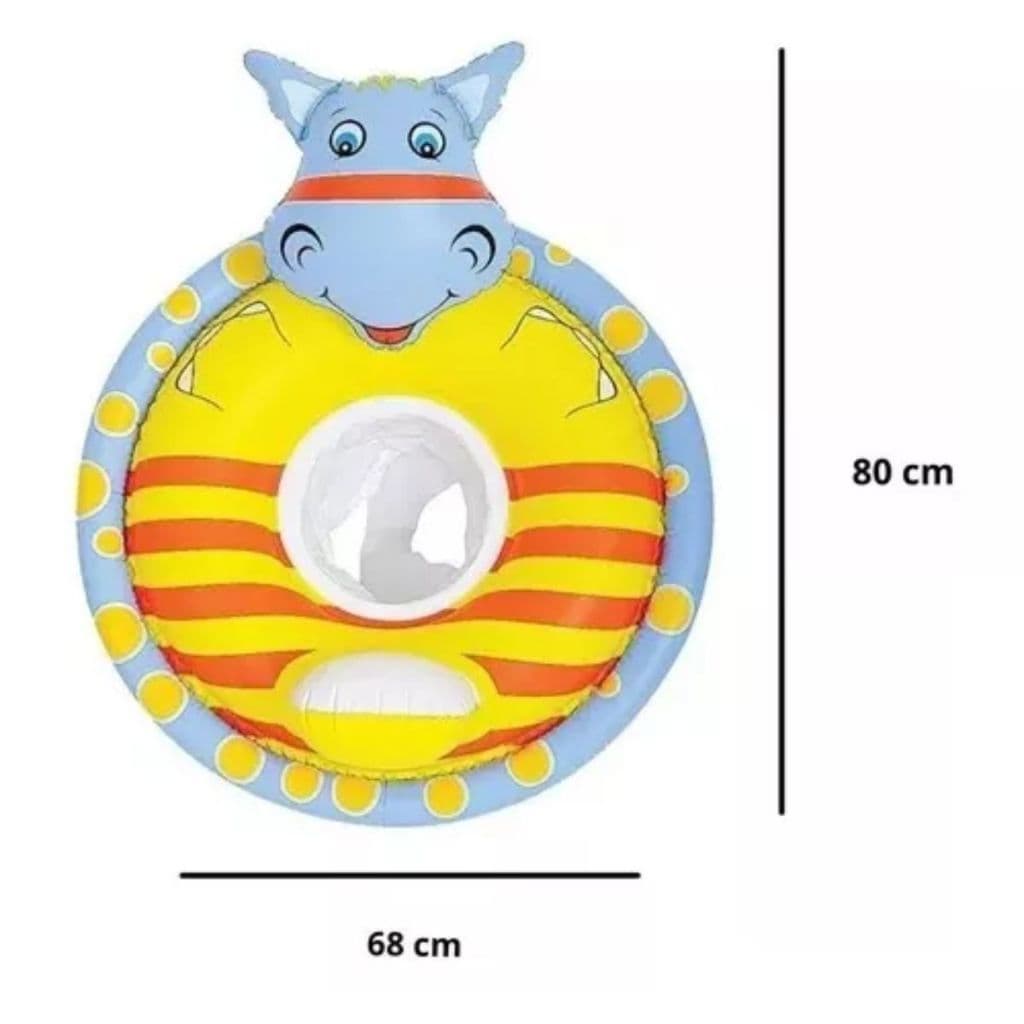Boia Inflável Infantil com  Fralda Bichinhos Piscina Bebe Criança