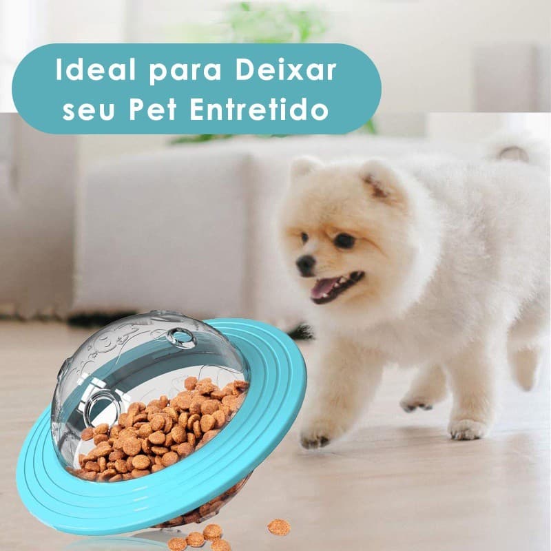 Brinquedo Tigela Pets Bola De Petiscos E Rações Para Cachorro E Gatos