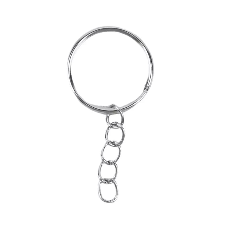 Argola Para Chaveiro Pacote Com 100 Peças 24mm Prata