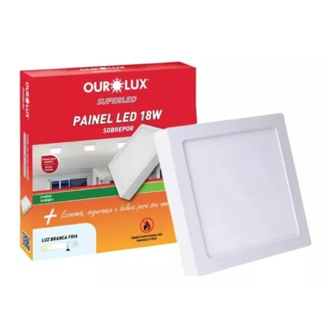 PLAFON LED SOBREPOR 18W - BIV 6500K QUAD - 3215