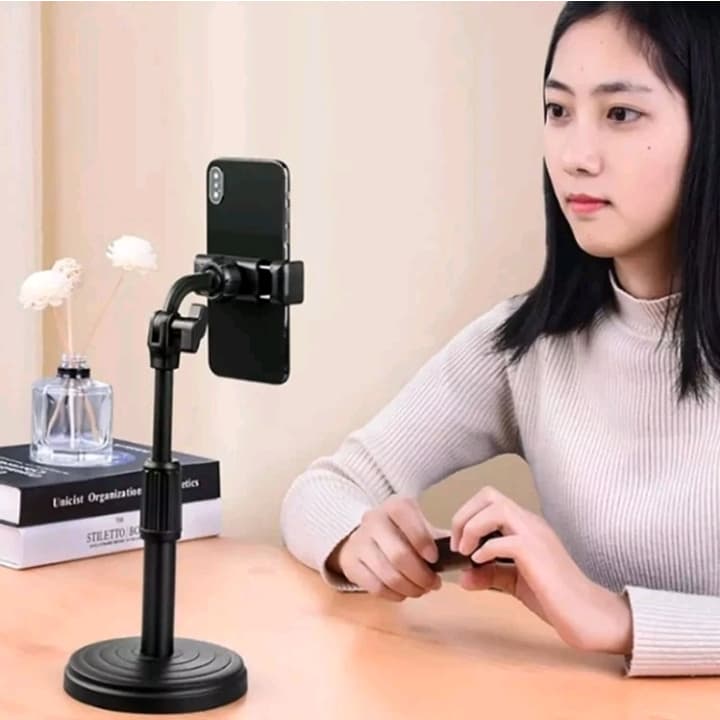 Suporte Celular e Tablet Mesa Reforçado Ideal para Vídeos de Costura, Receitas e Praticidade nas Chamadas Ajustável