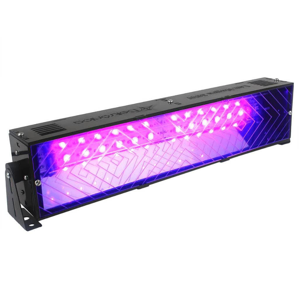 Super Refletor Luz Negra LED Profissional Deltrônica 12 Leds UV Festa Balada DJ Eventos Efeito Neon