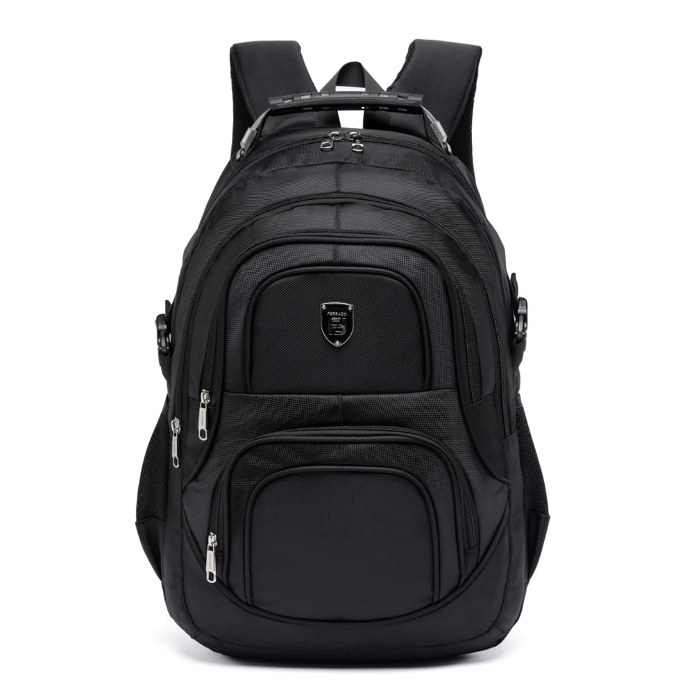 Ferrazzi Mochila Executiva Masculina Notebook Reforçada Alça Cabo Aço Para Escola Trabalho e Viagem