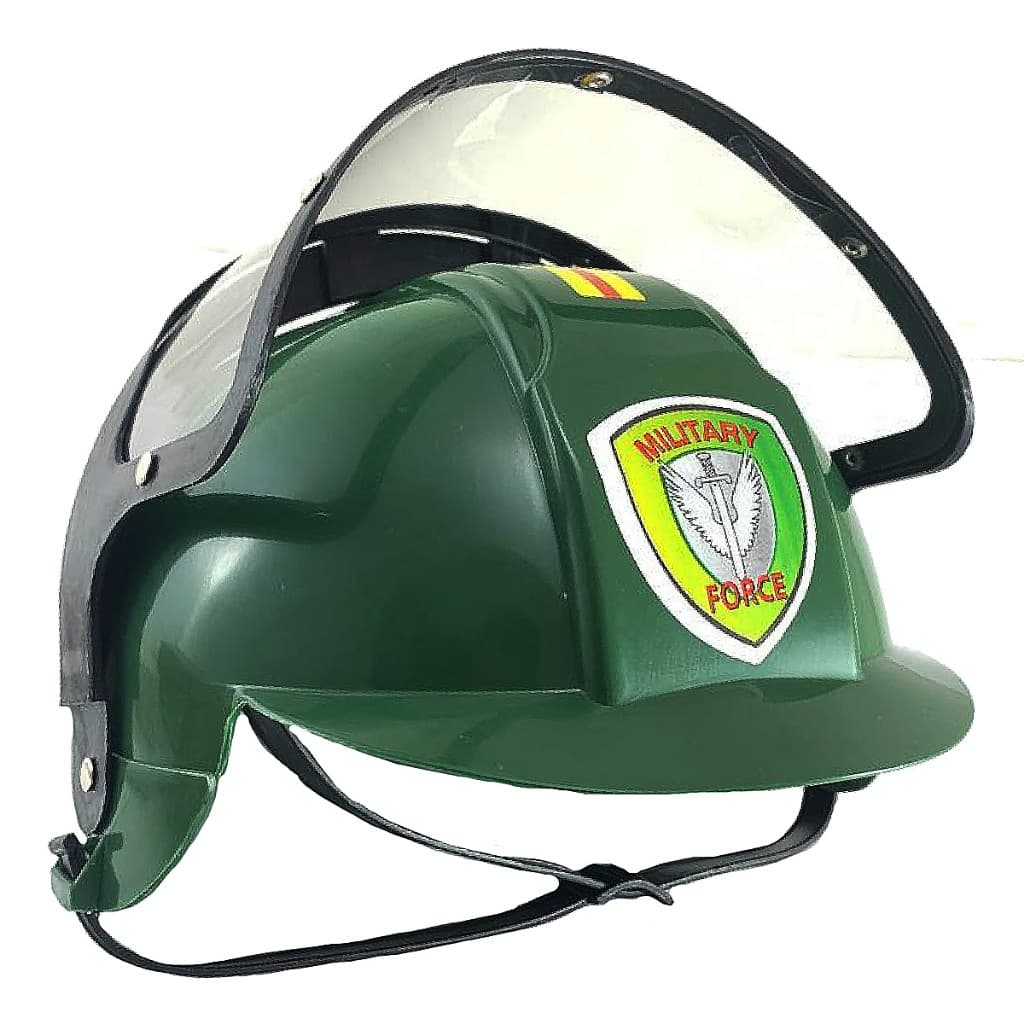 Capacete Exercito Infantil Militar Brinquedo Regulagem Fantasia Menino Menina