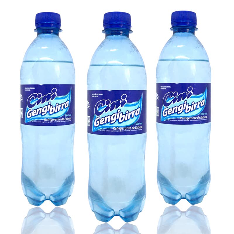 3x Refrigerante Cini Gengibirra Gasosa de Gengibre 500 ML