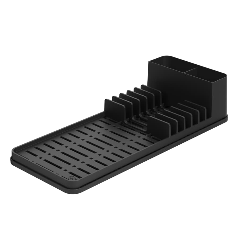 Escorredor De Louças Com Tapete De Pia Coza Single 42,2 x 17,4 x 9,4 cm Preto