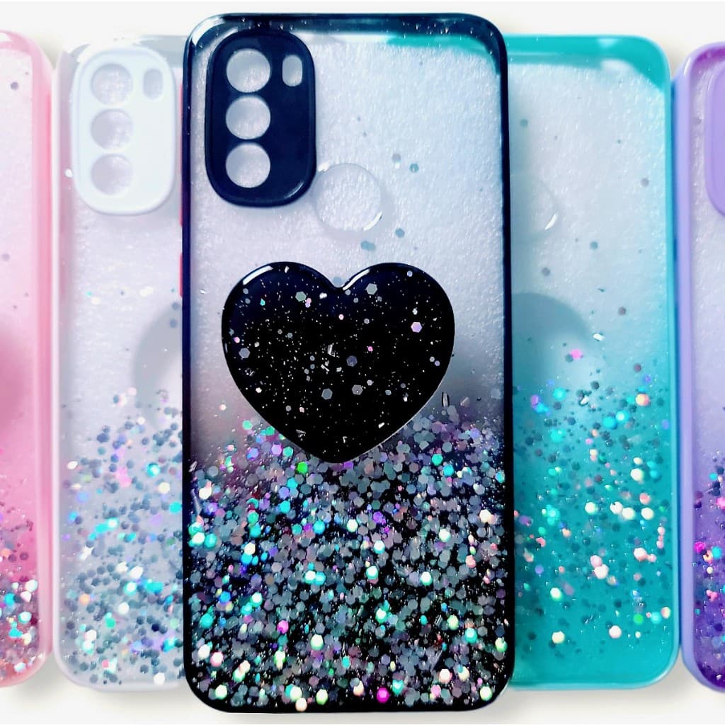 Capa Capinha anti impacto para Motorola Moto G31  / capa capinha Motorola Moto G31 com suporte de coração