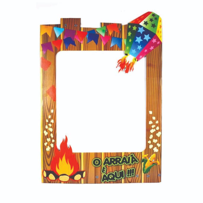 DISPLAY MDF PLACA QUADRADA O ARRAIA É AQUI  60CM