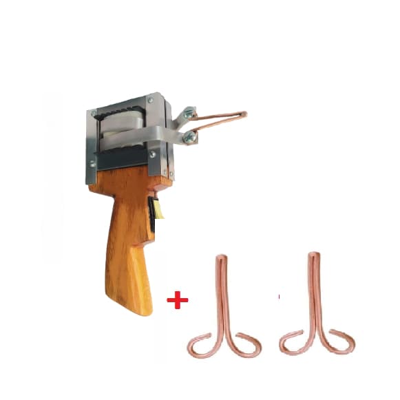 Ferro De Solda Profissional Estanhador Cabo De Madeira 750W kit 2 ponteiras de cobre