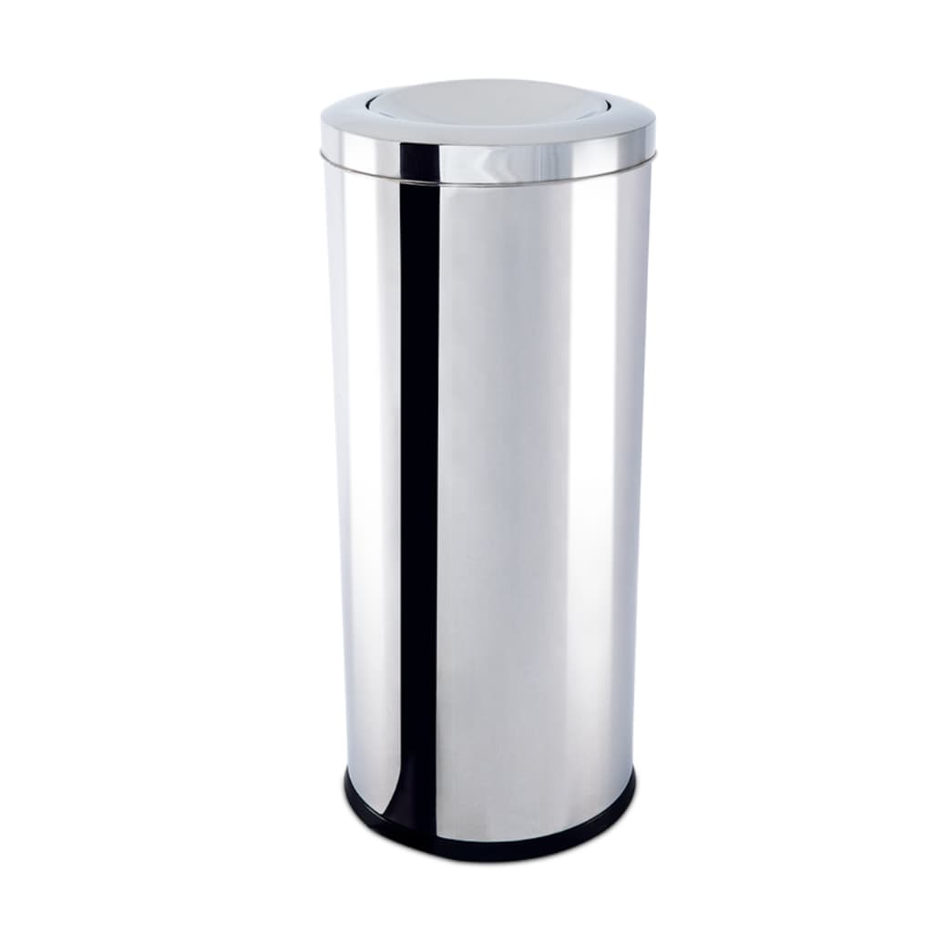 Lixeira Com Tampa Basculante Brinox - Decorline 47 Litros Aço Inox