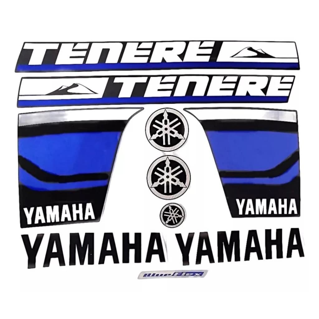 Kit Jogo Faixa Compatível Xtz 250 Tenere Azul 2018 - 2019