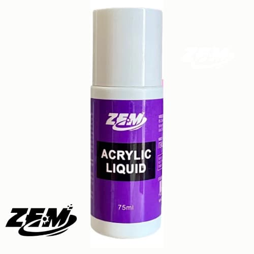 2 Monomer Líquido Acrílico Acrylic Liquid Zem Nail Unhas Porcelana 75ml