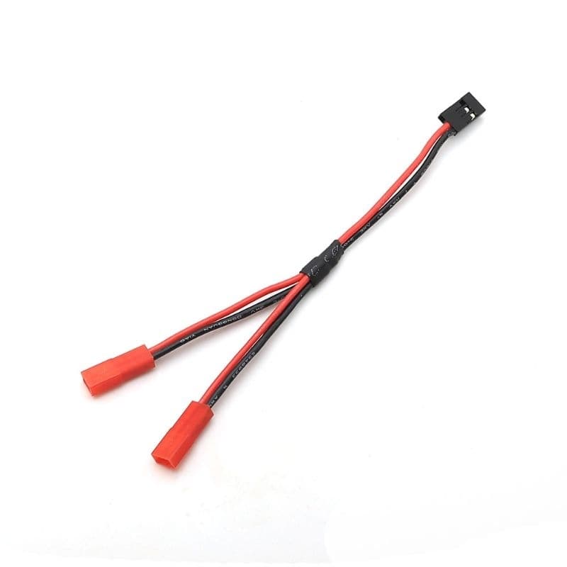 Adaptador Cabo Y 2 Jst Macho Para 1 Futaba Femea Rc Hobby