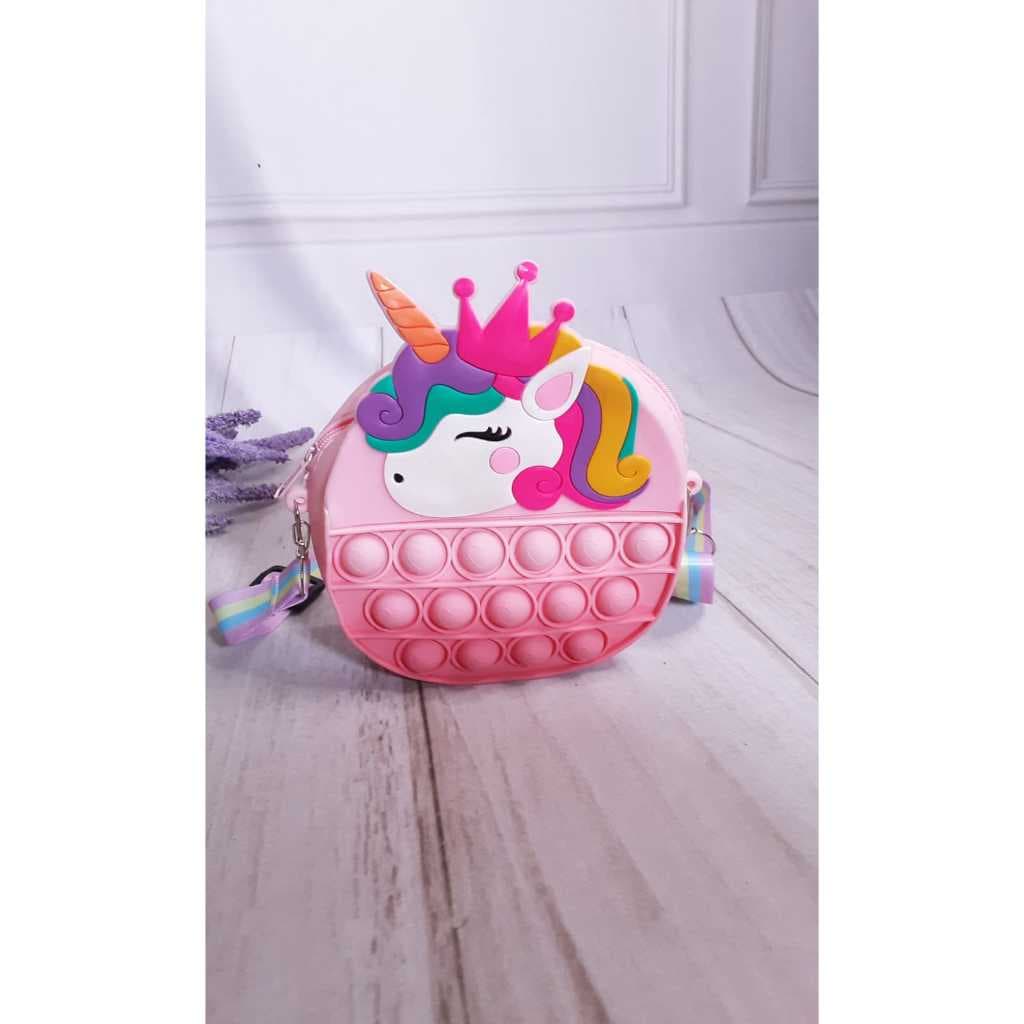 Bolsa de Ombro Unicórnio Infantil modinha