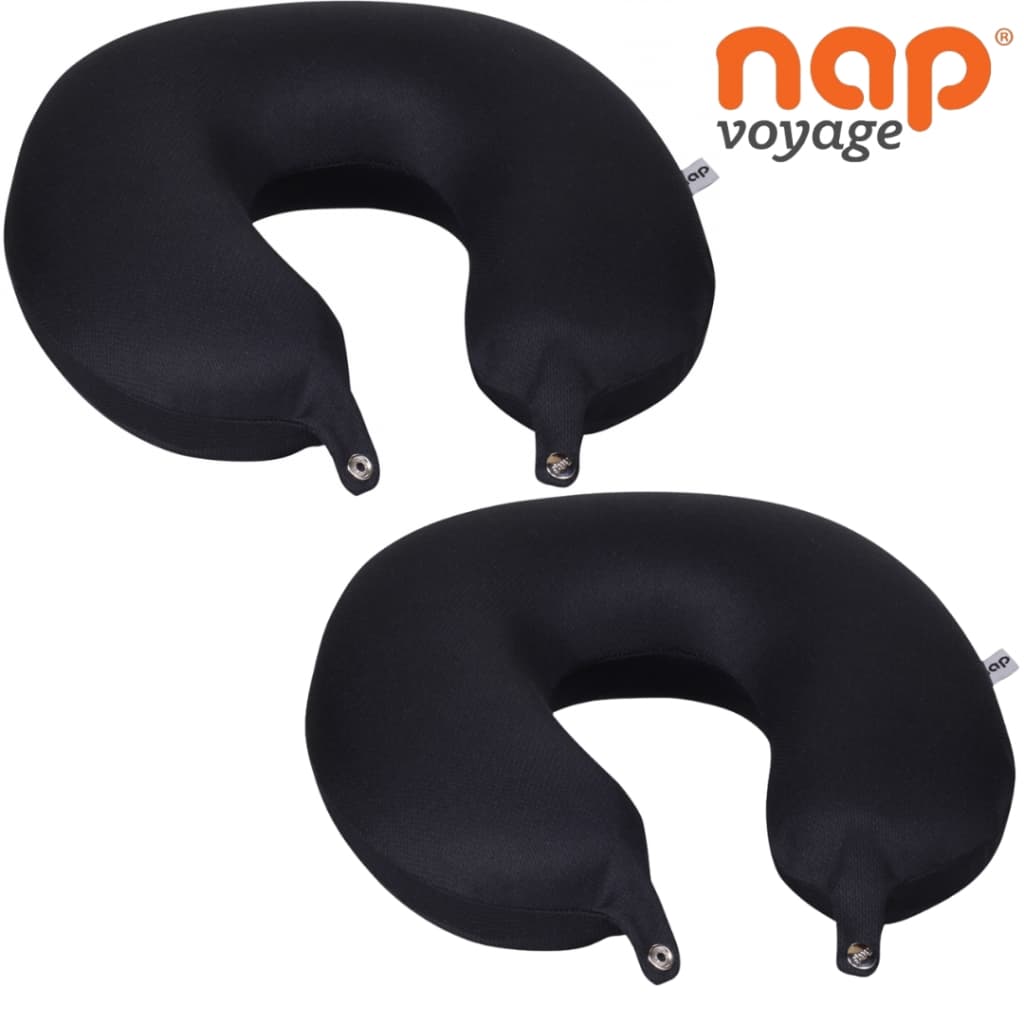 Kit 2 Travesseiros Dry Nap Almofada Espuma Nasa para Viagem de Pescoço Nap MPS1A40