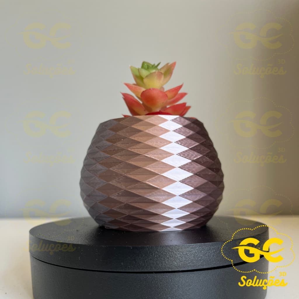 Vasos Decorativos Cachepot para Cactos e Suculentas Impressão 3D