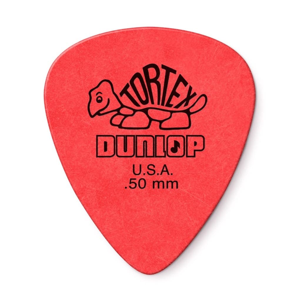Palheta Jim Dunlop Tortex 0.50mm Original para Guitarra Violão Baixo