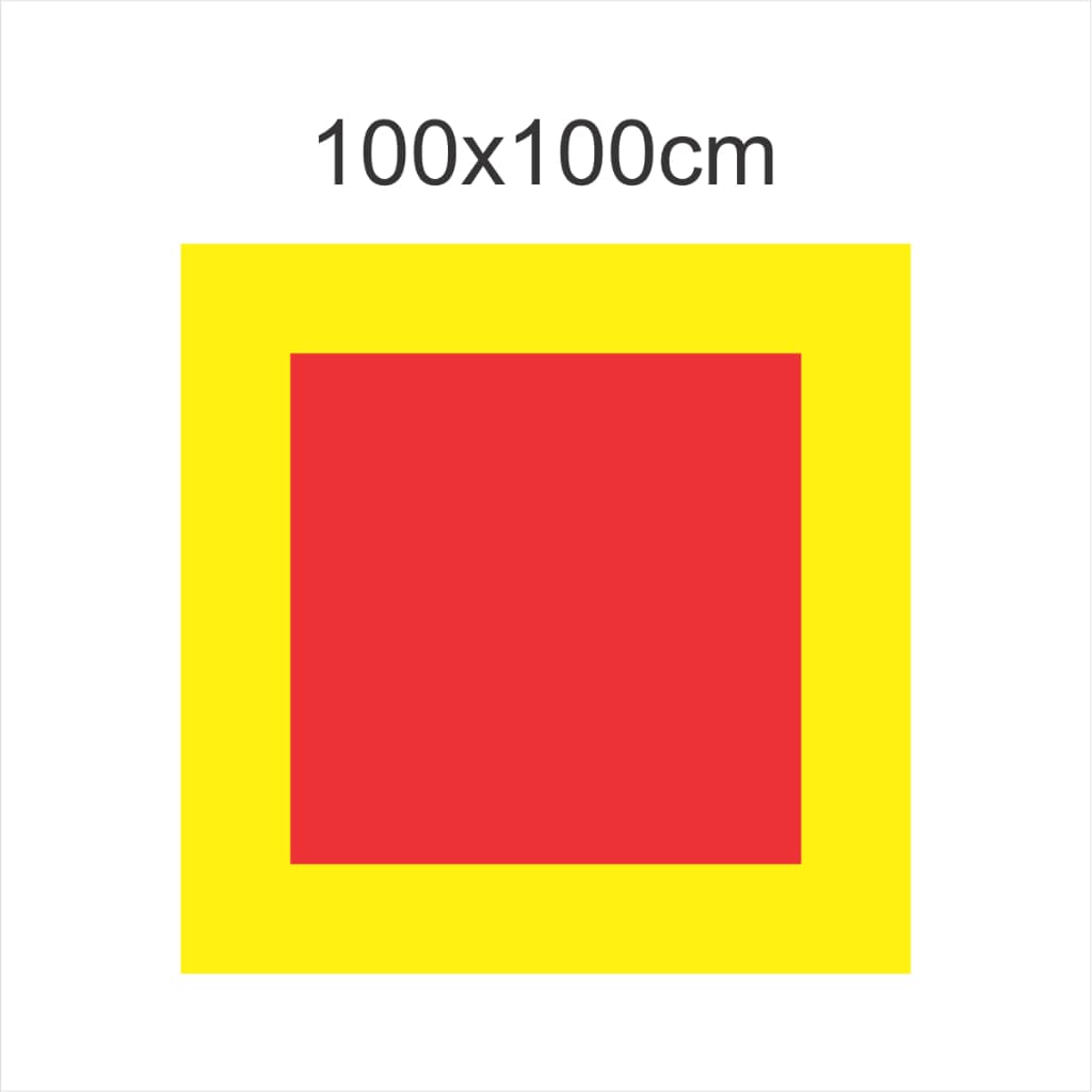 Adesivo Demarcação De Solo Para Extintor 100x100cm