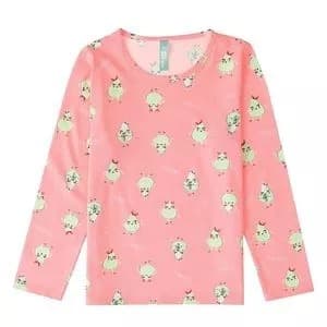 Blusa Infantil Manga Longa (Salmão)  Malwee (Tamanho 12)