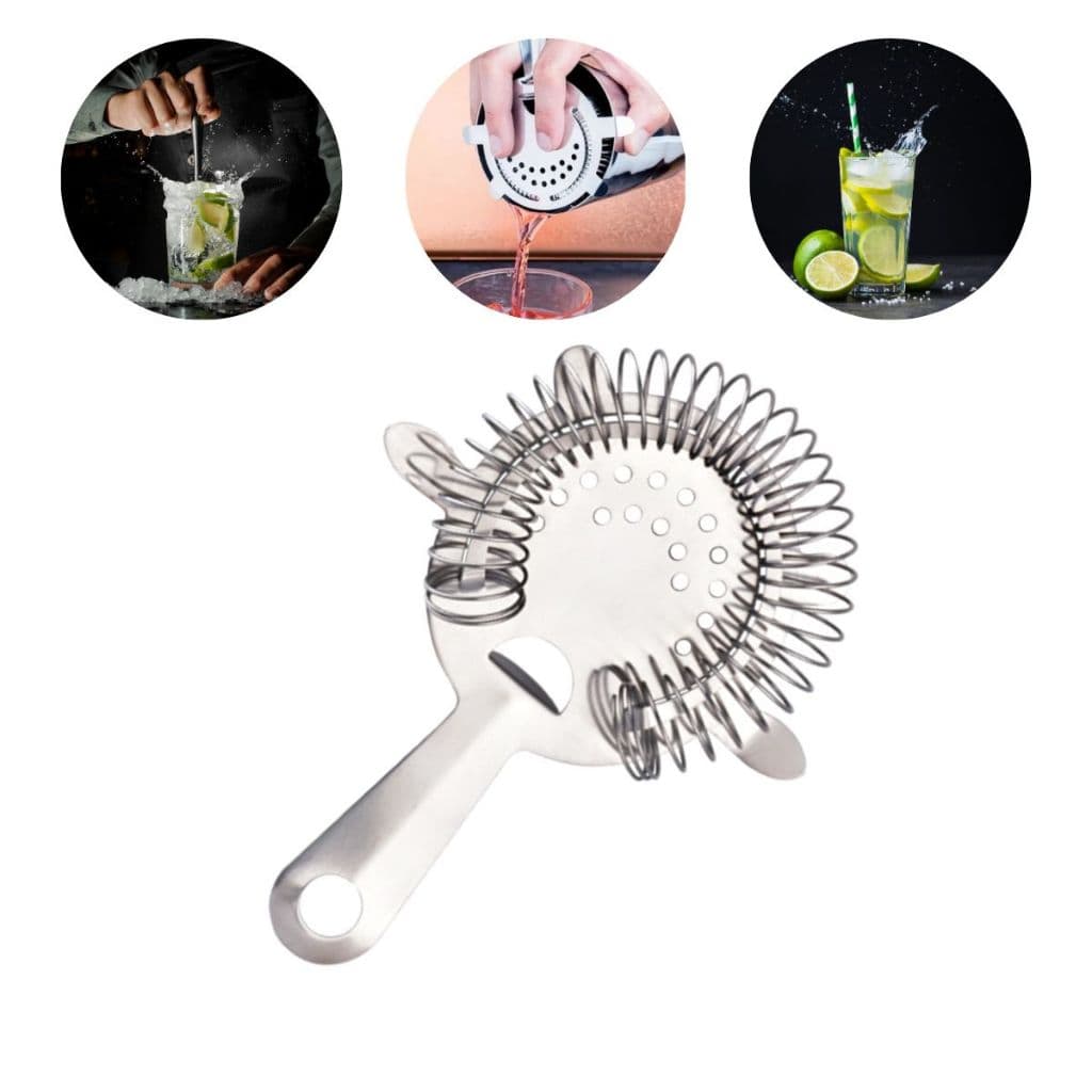 Coador de Drinks Inox Gelo Strainer Bebidas
