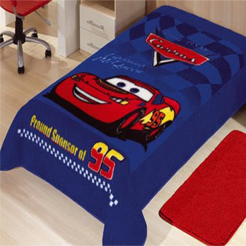 Colcha/manta infantil  Disney Pixar,  menino, carros, aveludada nos dois lados