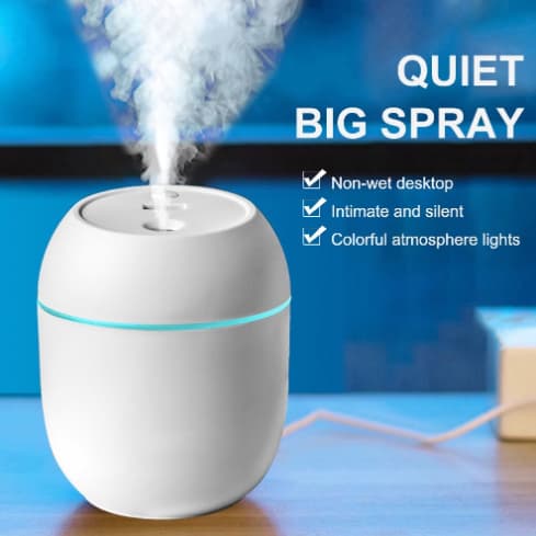 [Opções] 220ML Umidificador De Grande Capacidade Nano Led Atomizador De Luz Noturna Para Carros Promoção